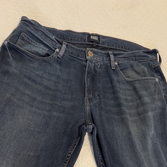 PAIGE Men's Dark Blue Slim Jeans